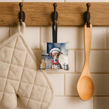 Load image into Gallery viewer, Greyhound The Chef Hanging Square Fabric Ornament 3.5 × 3.5