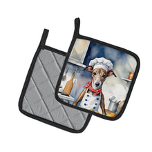 Load image into Gallery viewer, Greyhound The Chef Pot Holders - Set of 2 Decorative Kitchen Helpers | Made in the USA