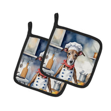 Load image into Gallery viewer, Greyhound The Chef Pot Holders - Set of 2 Decorative Kitchen Helpers | Made in the USA