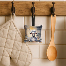 Load image into Gallery viewer, Greyhound The Chef Hanging Square Fabric Ornament 3.5 × 3.5