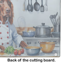 Load image into Gallery viewer, Irish Setter The Chef Glass Cutting Boards – Durable, Decorative Kitchen Art