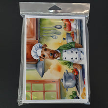 Load image into Gallery viewer, Irish Terrier The Chef Greeting Cards - Blank Note Cards – 8-Pack of Artist-Designed Cards with Envelopes