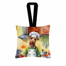 Load image into Gallery viewer, Irish Terrier The Chef Hanging Square Fabric Ornament 3.5 × 3.5