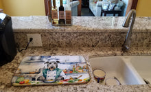 Load image into Gallery viewer, Irish Wolfhound The Chef Dish Drying Mat