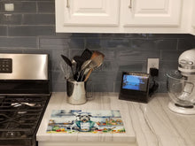 Load image into Gallery viewer, Irish Wolfhound The Chef Glass Cutting Boards – Durable, Decorative Kitchen Art