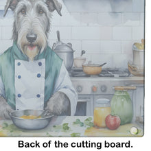 Load image into Gallery viewer, Irish Wolfhound The Chef Glass Cutting Boards – Durable, Decorative Kitchen Art