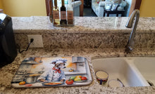 Load image into Gallery viewer, Italian Greyhound The Chef Dish Drying Mat