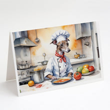 Load image into Gallery viewer, Italian Greyhound The Chef Greeting Cards - Blank Note Cards – 8-Pack of Artist-Designed Cards with Envelopes