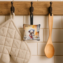 Load image into Gallery viewer, Italian Greyhound The Chef Hanging Square Fabric Ornament 3.5 × 3.5