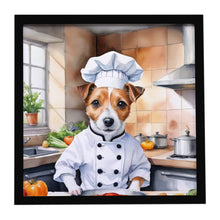 Load image into Gallery viewer, Jack Russell Terrier The Chef Framed Metal Print
