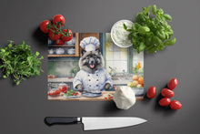 Load image into Gallery viewer, Keeshond The Chef Glass Cutting Boards – Durable, Decorative Kitchen Art