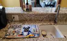 Load image into Gallery viewer, Kerry Blue Terrier The Chef Dish Drying Mat