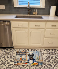 Load image into Gallery viewer, Kerry Blue Terrier The Chef Memory Foam Kitchen Mat