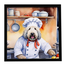 Load image into Gallery viewer, Komondor The Chef Framed Metal Print