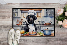 Load image into Gallery viewer, Black Labrador Retriever The Chef Doormat