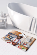 Load image into Gallery viewer, Chocolate Labrador Retriever The Chef Memory Foam Kitchen Mat