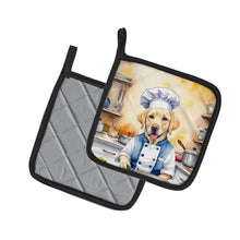 Load image into Gallery viewer, Yellow Labrador Retriever The Chef Pot Holders - Set of 2 Decorative Kitchen Helpers | Made in the USA