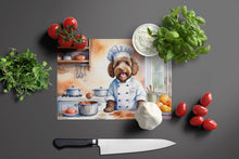 Load image into Gallery viewer, Labradoodle The Chef Glass Cutting Boards – Durable, Decorative Kitchen Art
