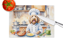 Load image into Gallery viewer, Labradoodle The Chef Glass Cutting Boards – Durable, Decorative Kitchen Art