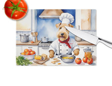 Load image into Gallery viewer, Lakeland Terrier The Chef Glass Cutting Boards – Durable, Decorative Kitchen Art
