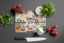 Load image into Gallery viewer, Lhasa Apso The Chef Glass Cutting Boards – Durable, Decorative Kitchen Art