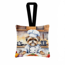 Load image into Gallery viewer, Lhasa Apso The Chef Hanging Square Fabric Ornament 3.5 × 3.5