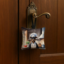 Load image into Gallery viewer, Manchester Terrier The Chef Hanging Square Fabric Ornament 3.5 × 3.5