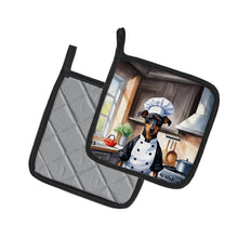 Load image into Gallery viewer, Manchester Terrier The Chef Pot Holders - Set of 2 Decorative Kitchen Helpers | Made in the USA