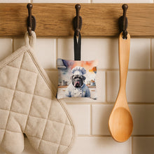 Load image into Gallery viewer, Neapolitan Mastiff The Chef Hanging Square Fabric Ornament 3.5 × 3.5