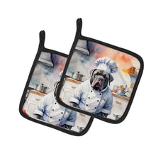 Load image into Gallery viewer, Neapolitan Mastiff The Chef Pot Holders - Set of 2 Decorative Kitchen Helpers | Made in the USA