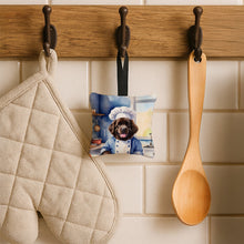 Load image into Gallery viewer, Newfoundland The Chef Hanging Square Fabric Ornament 3.5 × 3.5