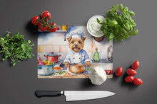 Load image into Gallery viewer, Norfolk Terrier The Chef Glass Cutting Boards – Durable, Decorative Kitchen Art