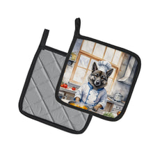 Load image into Gallery viewer, Norwegian Elkhound The Chef Pot Holders - Set of 2 Decorative Kitchen Helpers | Made in the USA
