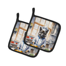 Load image into Gallery viewer, Norwegian Elkhound The Chef Pot Holders - Set of 2 Decorative Kitchen Helpers | Made in the USA