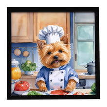 Load image into Gallery viewer, Norwich Terrier The Chef Framed Metal Print