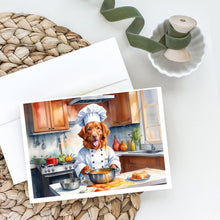Load image into Gallery viewer, Nova Scotia Duck Tolling Retriever The Chef Greeting Cards - Blank Note Cards – 8-Pack of Artist-Designed Cards with Envelopes