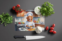 Load image into Gallery viewer, Nova Scotia Duck Tolling Retriever The Chef Glass Cutting Boards – Durable, Decorative Kitchen Art