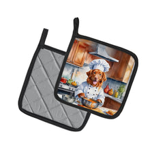 Load image into Gallery viewer, Nova Scotia Duck Tolling Retriever The Chef Pot Holders - Set of 2 Decorative Kitchen Helpers | Made in the USA