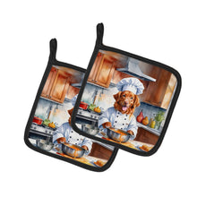 Load image into Gallery viewer, Nova Scotia Duck Tolling Retriever The Chef Pot Holders - Set of 2 Decorative Kitchen Helpers | Made in the USA