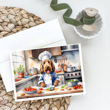 Load image into Gallery viewer, Otterhound The Chef Greeting Cards - Blank Note Cards – 8-Pack of Artist-Designed Cards with Envelopes