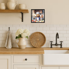Load image into Gallery viewer, Otterhound The Chef Framed Metal Print