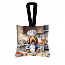 Load image into Gallery viewer, Otterhound The Chef Hanging Square Fabric Ornament 3.5 × 3.5
