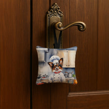 Load image into Gallery viewer, Papillon The Chef Hanging Square Fabric Ornament 3.5 × 3.5