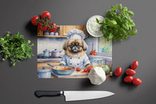 Load image into Gallery viewer, Pekingese The Chef Glass Cutting Boards – Durable, Decorative Kitchen Art