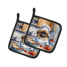 Load image into Gallery viewer, Pekingese The Chef Pot Holders - Set of 2 Decorative Kitchen Helpers | Made in the USA