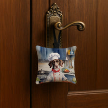 Load image into Gallery viewer, Pointer The Chef Hanging Square Fabric Ornament 3.5 × 3.5