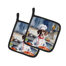 Load image into Gallery viewer, Pointer The Chef Pot Holders - Set of 2 Decorative Kitchen Helpers | Made in the USA