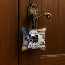 Load image into Gallery viewer, Pomeranian The Chef Hanging Square Fabric Ornament 3.5 × 3.5