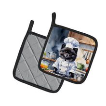 Load image into Gallery viewer, Pomeranian The Chef Pot Holders - Set of 2 Decorative Kitchen Helpers | Made in the USA