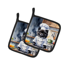 Load image into Gallery viewer, Pomeranian The Chef Pot Holders - Set of 2 Decorative Kitchen Helpers | Made in the USA